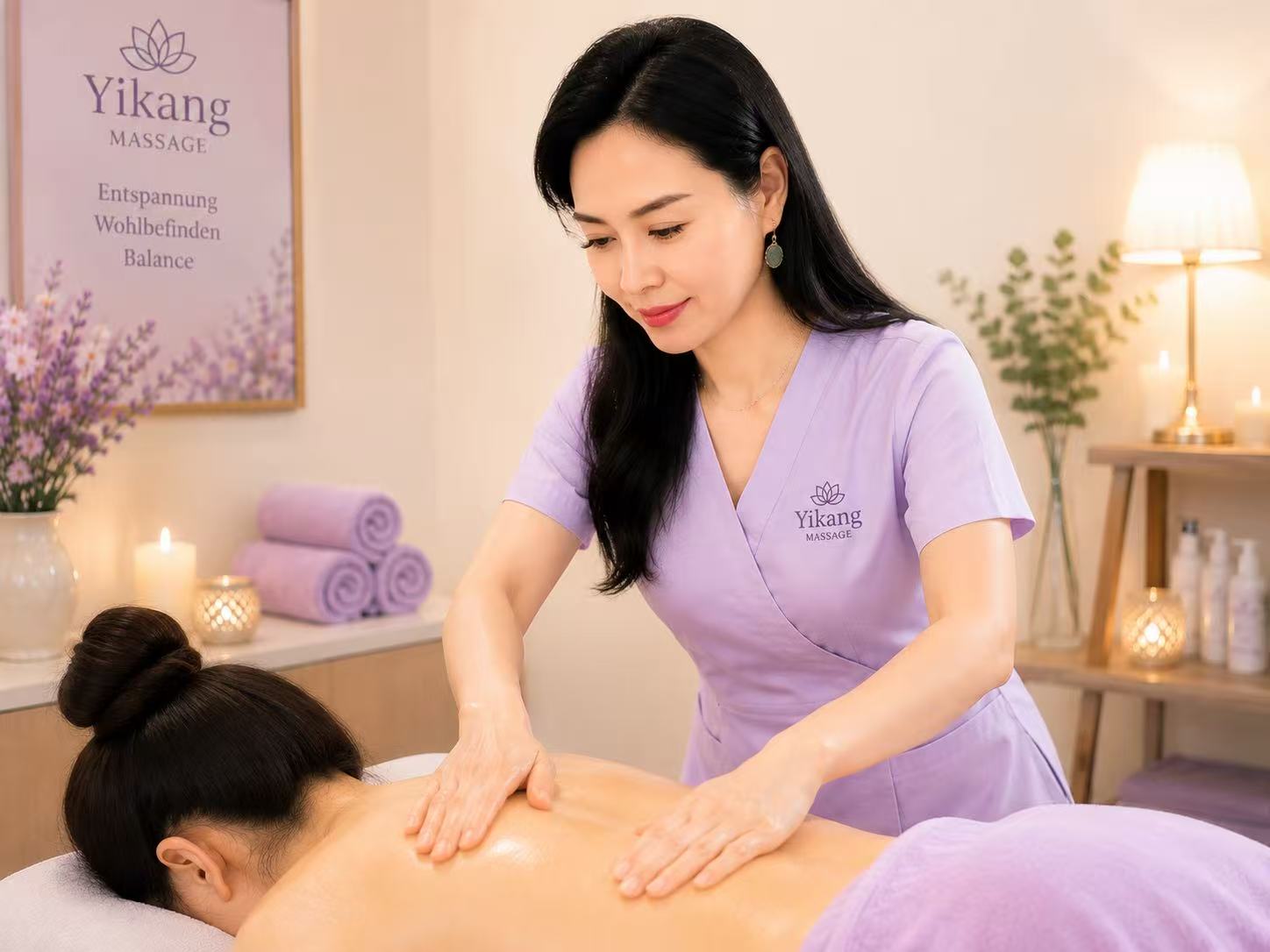Nacken Schulter Rückenmassage