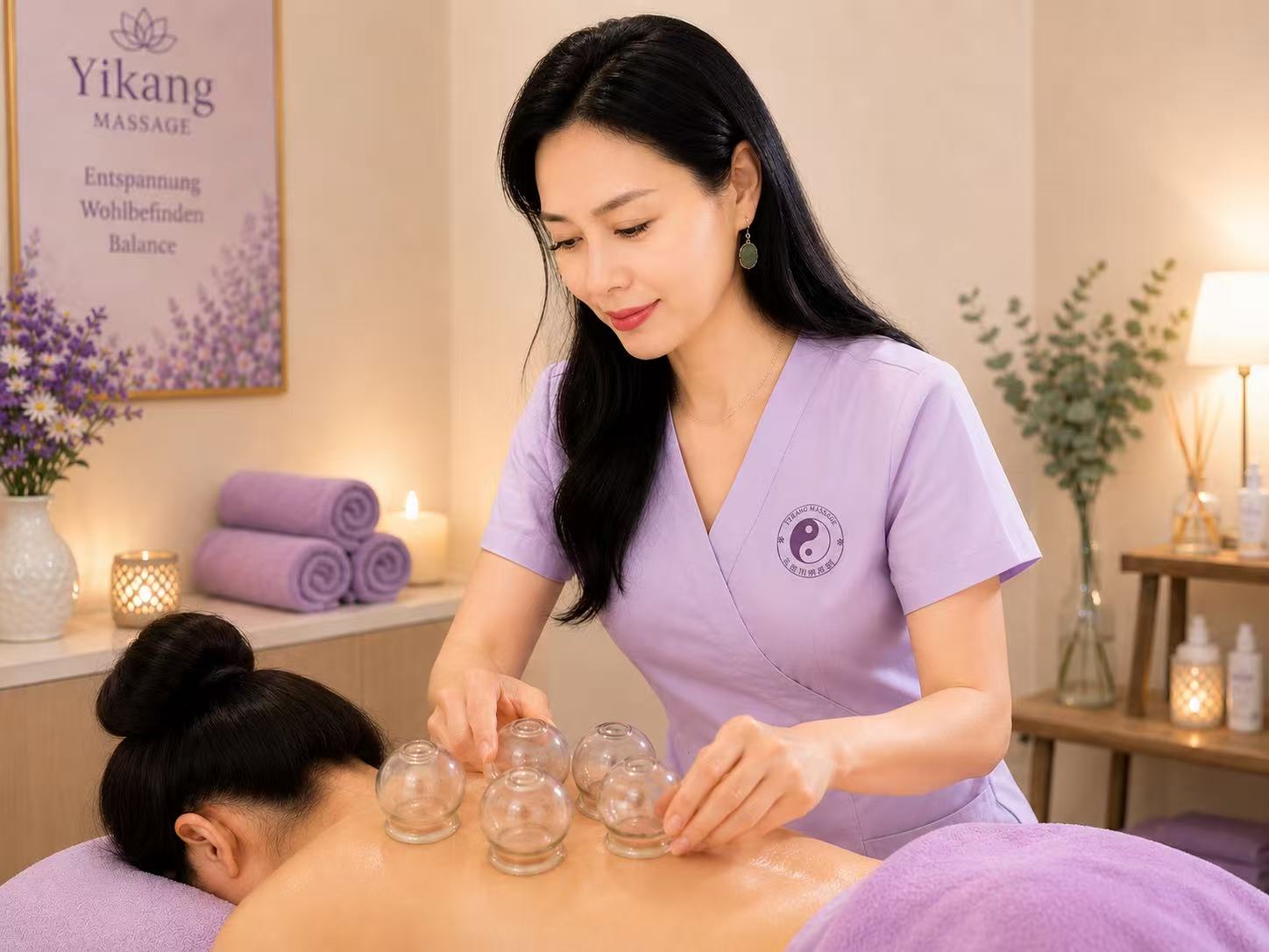 Schröpfen Massage